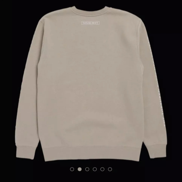 New Taylor Swift ttpd beige crewneck sweatshirt size small - Picture 6 of 12